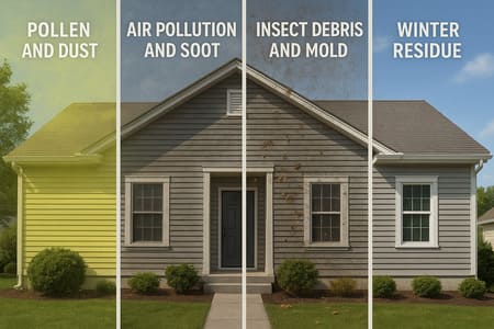 From pollen to pollution the surprising things sticking to your homes exterior
